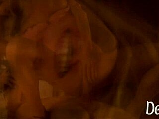 Skinny blonde milf pounded hardcore pussy licking action