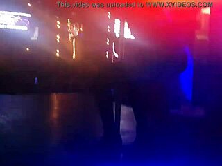 Latina teen gives steamy desk table dance