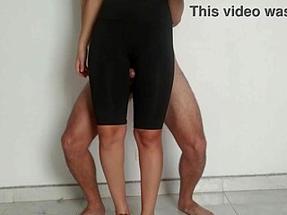 Sexy brunette wraps legs around for intense homemade masturbation