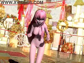 Megurine Luka Nude Mod Reveals Big Tits Ass and Pussy