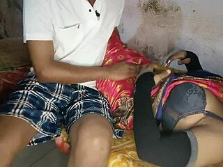 village bhabhi's rough khatiya orgasm chudai