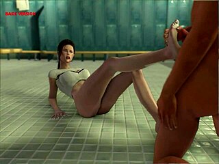 edwina's tight ass stuffed with toys cums on soles