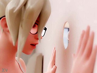 Detailed thin walls riddled with gloryhole perforations