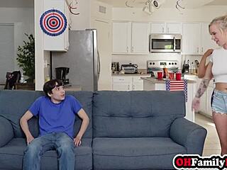 spencer scott and bailey brooke slurp cock hungrily with huge asses jiggling