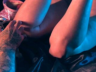 getting up close sniffing artemis' sweaty nylon feet