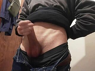 Squeezing tasty cum from throbbing cock