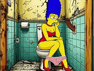 slutty housewife slurps big black cocks simpsons parody