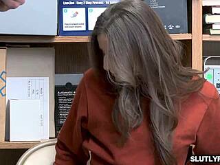 oh god tattooed shoplyfter teen spread eagle pussy penetrated hard