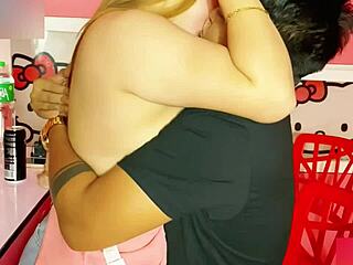 big ass neighbor wife addicted to shaking plump cheeks in anal creampie pounding