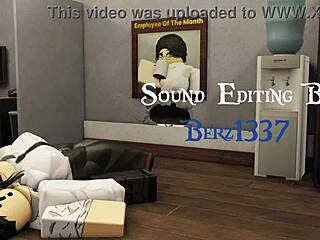 Filling her tight pussy rough in the office