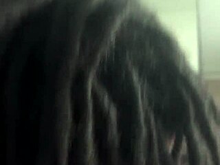 bbw cutie double deepthroats messy ebony monster cocks mirror view