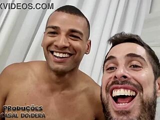 Karolzinha's behind-scenes double penetration cums explosively