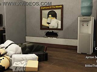 Filling her tight pussy rough in the office