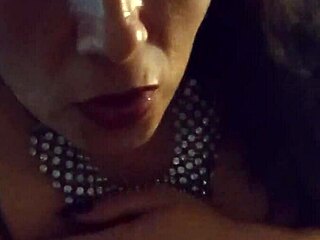 uhh my goddess tits are so messy with cum i love cleaning these big pierced naturals