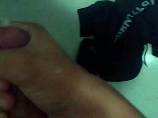 jerking off hard in the bathroom solo