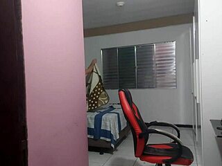 stepson catches busty stepmom fingering her tight asshole