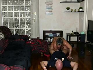 Officer, fuck my squirting ass before arresting this bodybuilder milf!