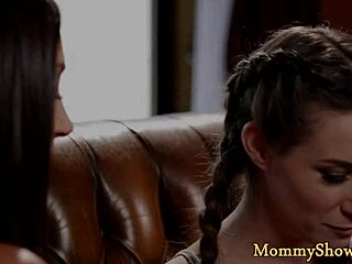 busty classy stepmom teen threesome full lesbian oral romp