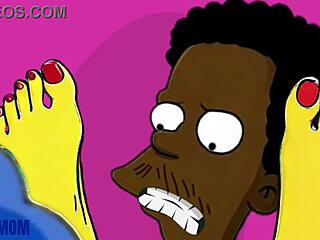 slutty housewife slurps big black cocks simpsons parody