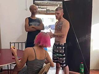 hot wife takes it deep from her man's huge cock