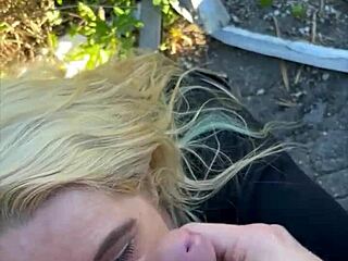 Real Street Hooker Gulps Massive Facial Cumshot