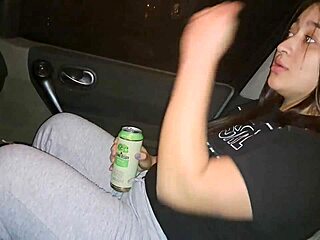 damn that big ass latina with pierced nipples gets fucked hard outdoors in flip flops