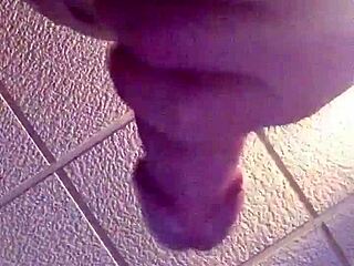 Jerking my throbbing big fat cock hard now