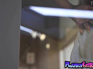 victoria antoinette teases black pussy and natural tits in new home striptease