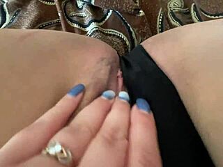 closeup morning wet pussy play in panties 😍 oh yes masturbate me