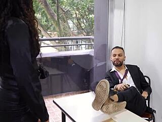 teacher fucks rude student hard after class to pass him