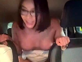 Uber Driver Barebacks Hot Japanese Before Cuckold Traffic Creampie