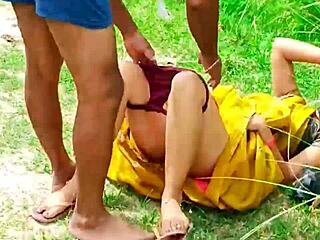 desi cutie gets naughty outdoor jungle sex amid lush forest beauty