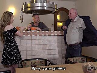 Young Skinny Dollface Hooks Up Old Man Country House