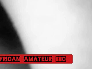 Ebony couple squirts on monster bbc in rough homemade fuck