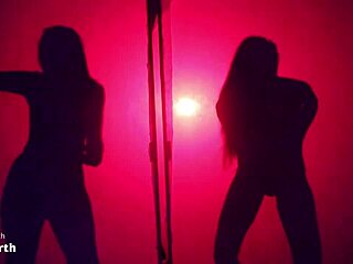 Hey, watch sul girls strip lingerie sensually behind screen?