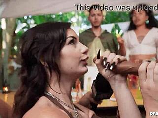 money talks ren faire babe sucks cock for cash reality style