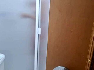 i jerk off spying stepsis shower she catches me and rides my cock hard 🔥🫦