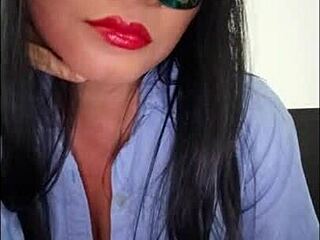 wet curvy fantasy babe bruno craves hard cock in office uniform