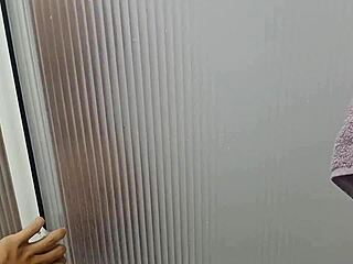 i jerk off spying stepsis shower she catches me and rides my cock hard 🔥🫦