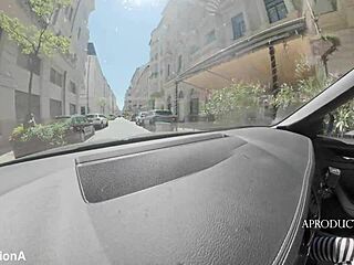 Desperate car panty piss golden shower drench! 🚗💦