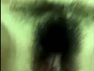 Close-up hairy pussy fingering with sexy beaver tease