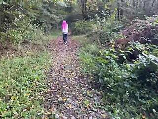 rough forest spank then cum in mouth?