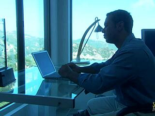 Beautiful brunette boat ride builds to foot cum finale