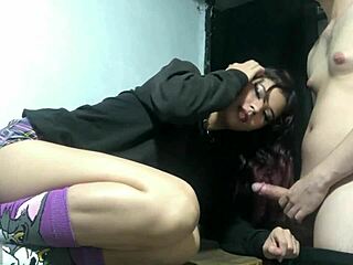 brushing teeth and ass with his huge cock deepthroat