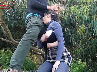 couple bends over for public beach cowgirl riding voyeur creampie