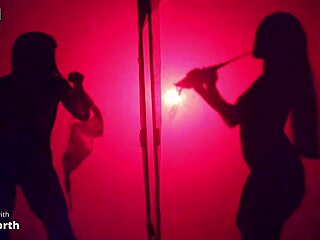 Hey, watch sul girls strip lingerie sensually behind screen?