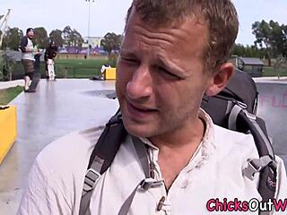 Aussie blonde skank creampied doggystyle hardcore pov