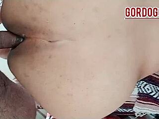 Fat ass takes deep anal pounding from lover