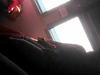 telugu auntie's huge fat ass shakes on train ride