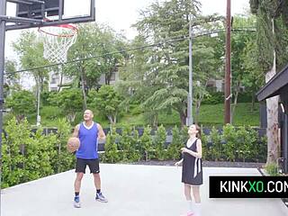 petite sia wood trades basketball lesson for friend's deep pounding